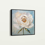 Floral 1276 Canvas Art 60 x 60 cm / Black
