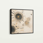 Abstract 1277 Canvas Art 60 x 60 cm / Black