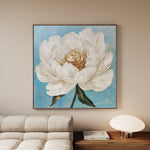 Floral 1277 Canvas Art 60 x 60 cm / Black