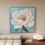 Floral 1277 Canvas Art 60 x 60 cm / Black