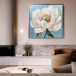 Floral 1277 Canvas Art 60 x 60 cm / Black
