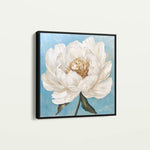 Floral 1277 Canvas Art 60 x 60 cm / Black