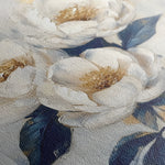Floral 1278 Canvas Art 60 x 60 cm / Black