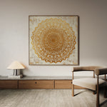Abstract 1279 Canvas Art 60 x 60 cm / Black
