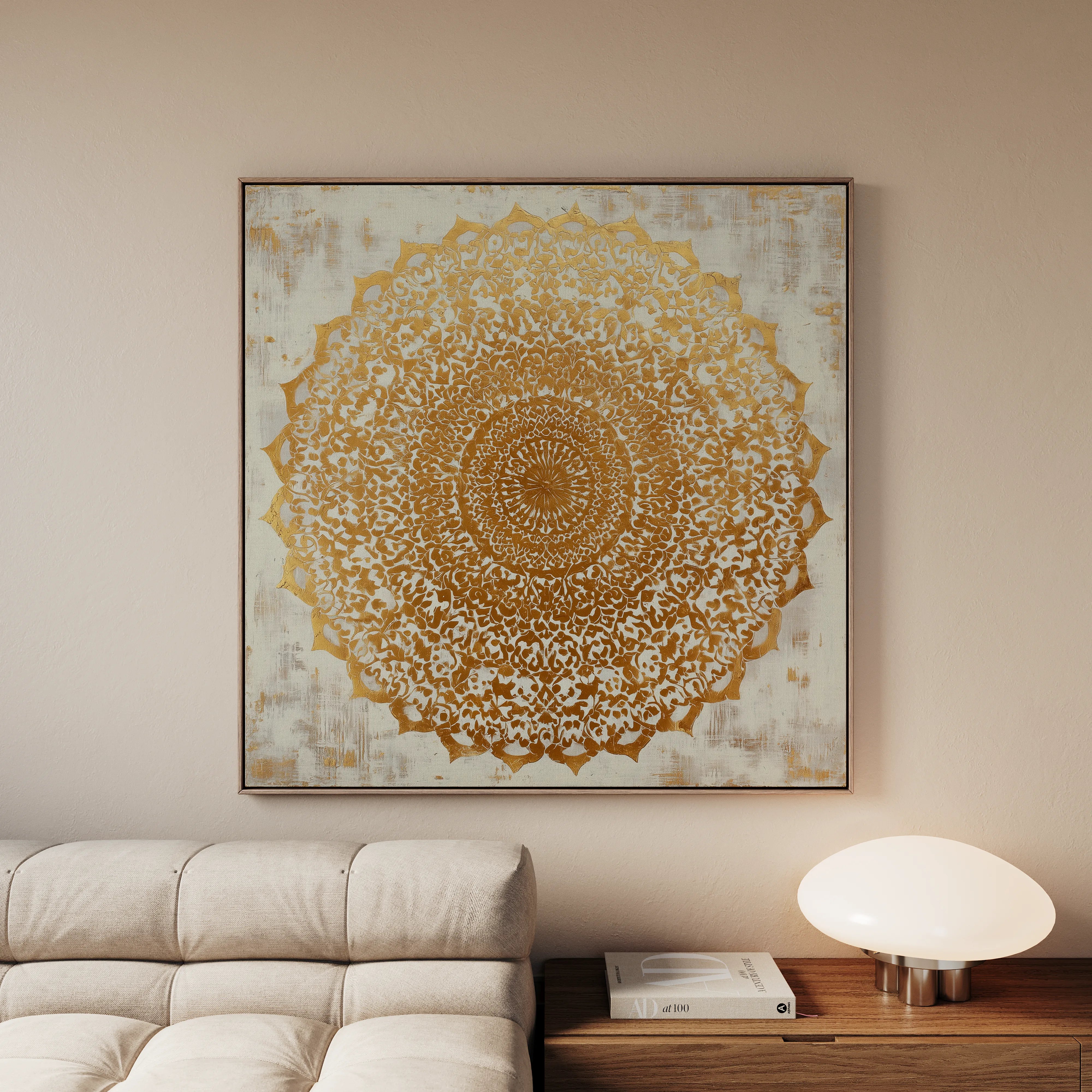 Abstract 1279 Canvas Art 60 x 60 cm / Black