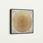 Abstract 1279 Canvas Art 60 x 60 cm / Black