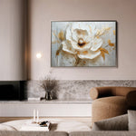 Floral 128 Canvas Art 60 x 40 cm / Black