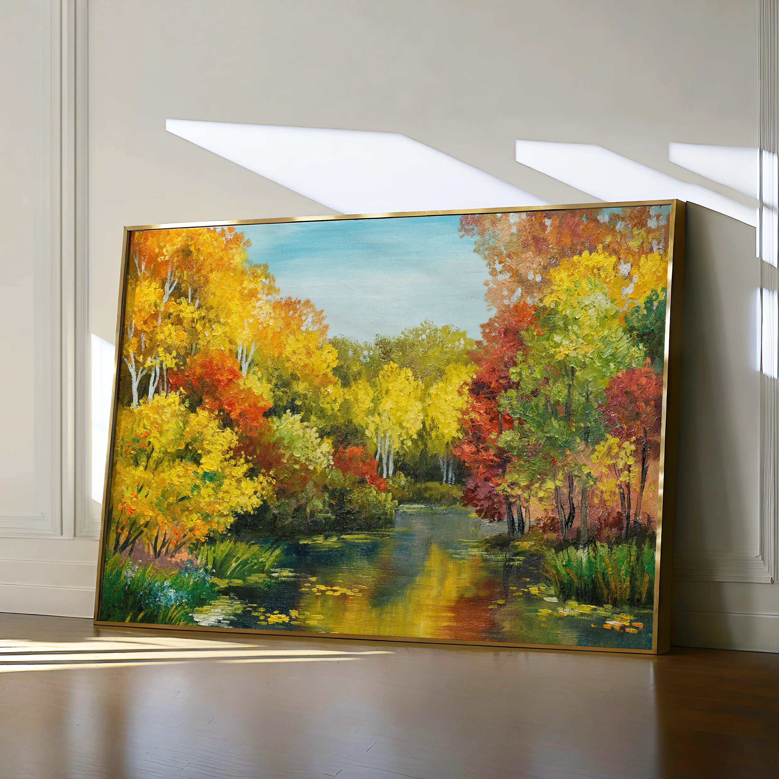 Landscape 128 Canvas Art 60 x 40 cm / Black