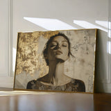 Portrait 128 Canvas Art 60 x 40 cm / Black