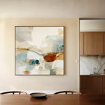 Abstract 1280 Canvas Art 60 x 60 cm / Black