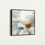 Abstract 1280 Canvas Art 60 x 60 cm / Black