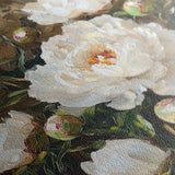Floral 1280 Canvas Art 60 x 60 cm / Black
