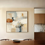 Abstract 1281 Canvas Art 60 x 60 cm / Black