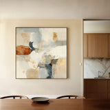 Abstract 1281 Canvas Art 60 x 60 cm / Black