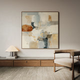 Abstract 1281 Canvas Art 60 x 60 cm / Black
