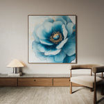 Floral 1281 Canvas Art 60 x 60 cm / Black