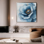 Floral 1281 Canvas Art 60 x 60 cm / Black