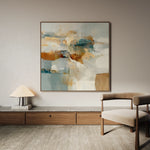 Abstract 1282 Canvas Art 60 x 60 cm / Black