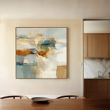 Abstract 1282 Canvas Art 60 x 60 cm / Black