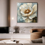 Floral 1282 Canvas Art 60 x 60 cm / Black