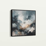 Abstract 1283 Canvas Art 60 x 60 cm / Black