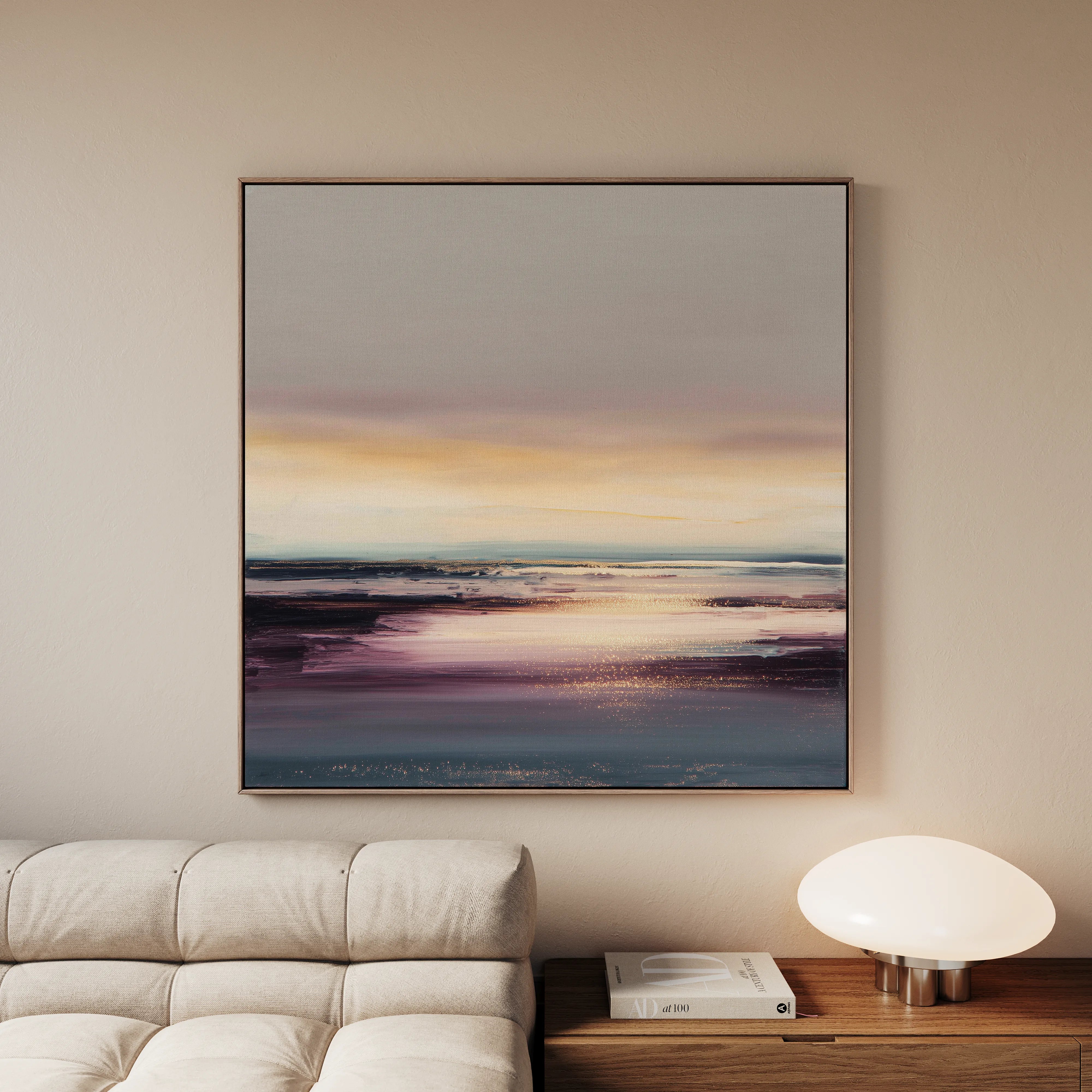 Abstract 1284 Canvas Art 60 x 60 cm / Black