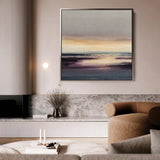 Abstract 1284 Canvas Art 60 x 60 cm / Black