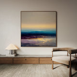 Abstract 1285 Canvas Art 60 x 60 cm / Black
