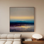 Abstract 1285 Canvas Art 60 x 60 cm / Black