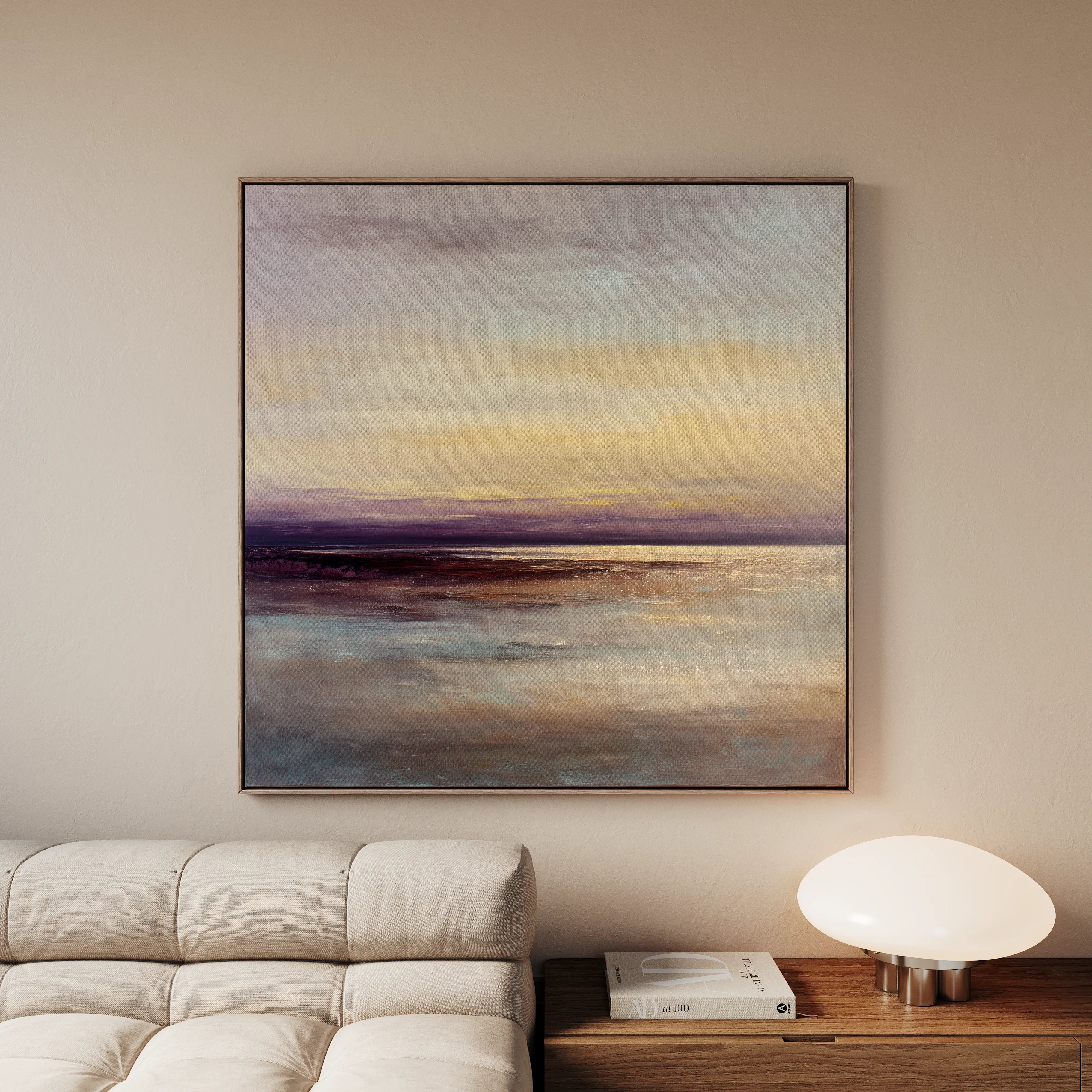 Abstract 1286 Canvas Art 60 x 60 cm / Black