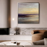 Abstract 1286 Canvas Art 60 x 60 cm / Black