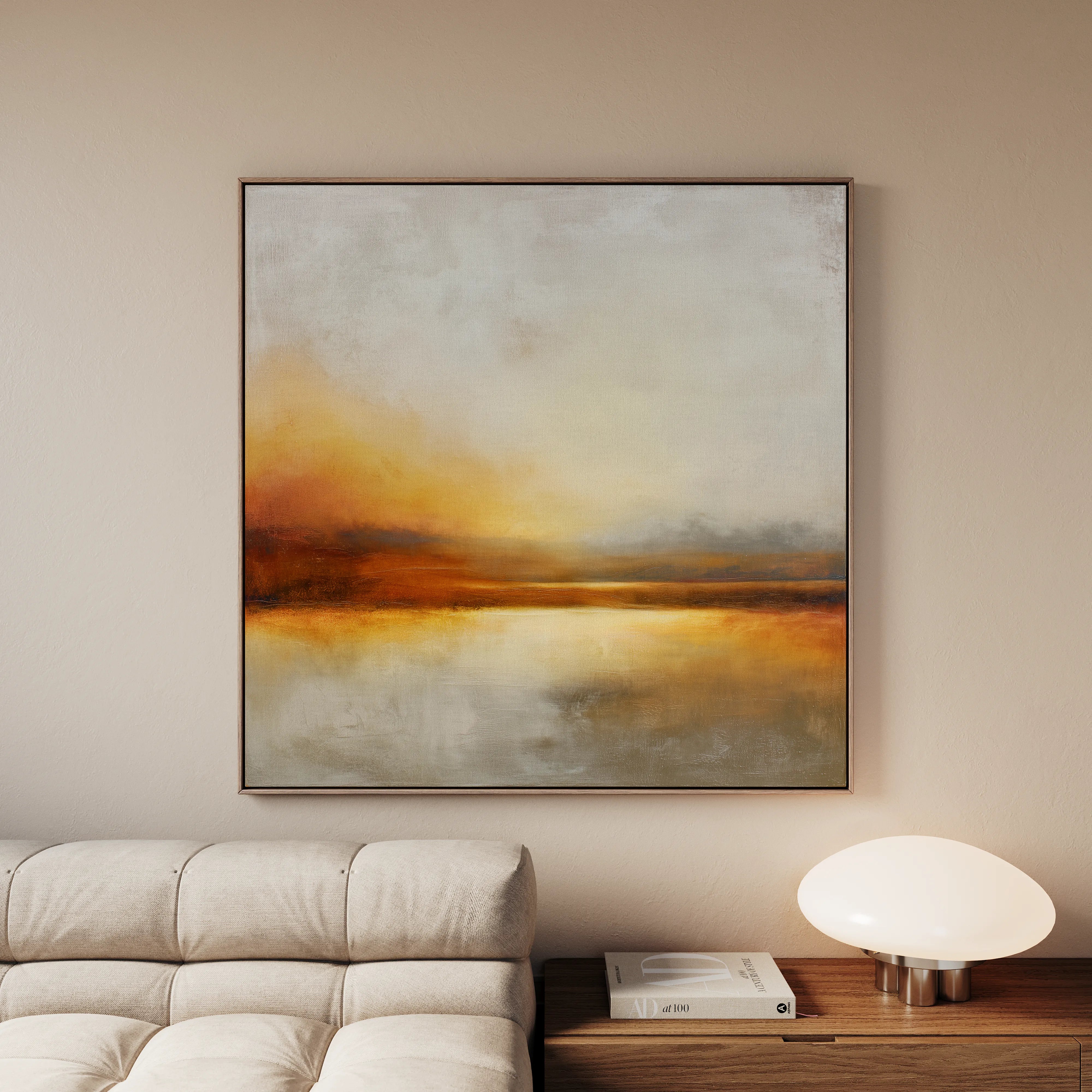 Abstract 1287 Canvas Art 60 x 60 cm / Black