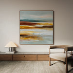 Abstract 1288 Canvas Art 60 x 60 cm / Black
