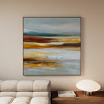 Abstract 1288 Canvas Art 60 x 60 cm / Black