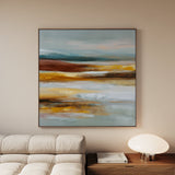 Abstract 1288 Canvas Art 60 x 60 cm / Black