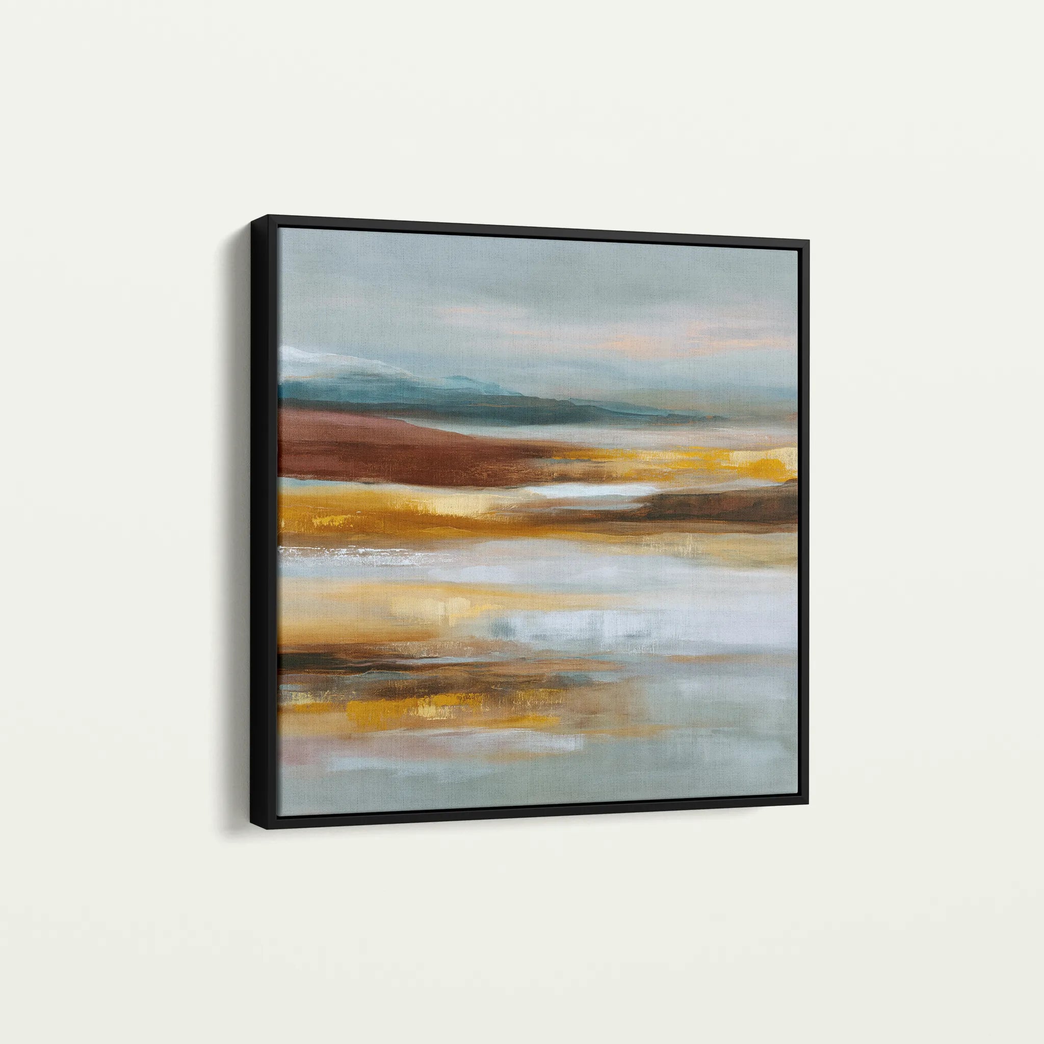 Abstract 1288 Canvas Art 60 x 60 cm / Black