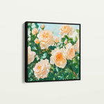 Floral 1288 Canvas Art 60 x 60 cm / Black