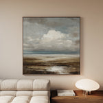 Abstract 1289 Canvas Art 60 x 60 cm / Black