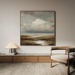 Abstract 1289 Canvas Art 60 x 60 cm / Black