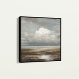 Abstract 1289 Canvas Art 60 x 60 cm / Black