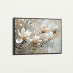 Floral 129 Canvas Art 60 x 40 cm / Black