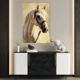 Horses 129 Canvas Art 60 x 40 cm / Black