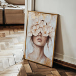 Portrait 129 Canvas Art 60 x 40 cm / Black