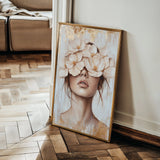 Portrait 129 Canvas Art 60 x 40 cm / Black