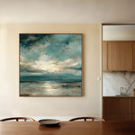 Abstract 1290 Canvas Art 60 x 60 cm / Black