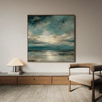 Abstract 1290 Canvas Art 60 x 60 cm / Black