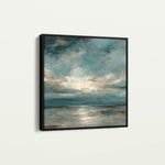 Abstract 1290 Canvas Art 60 x 60 cm / Black