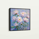 Floral 1290 Canvas Art 60 x 60 cm / Black