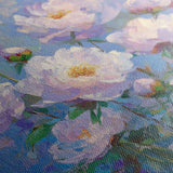 Floral 1290 Canvas Art 60 x 60 cm / Black