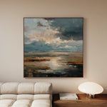 Abstract 1291 Canvas Art 60 x 60 cm / Black